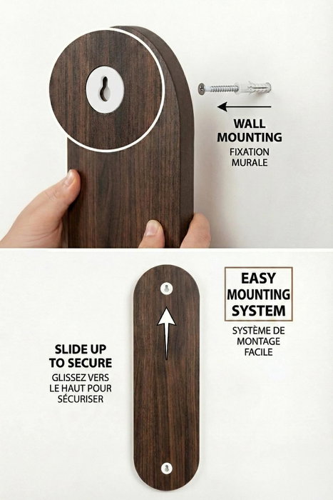 Hanah Home Estantería de Pared Wenge